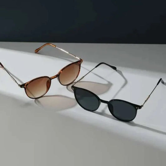 Two pairs per set small round sunglasses